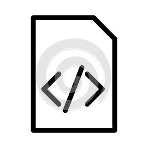 HTML script icon