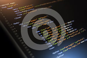 Html web coding background website