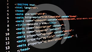 Html web design code for developers and designers.