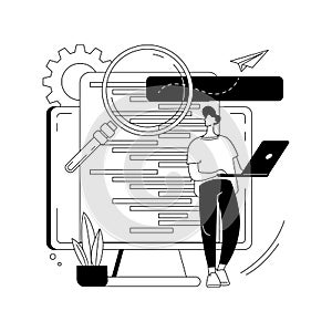HTML5 website development abstract concept vector illustration.