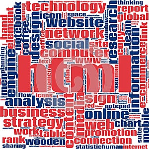 HTML word cloud