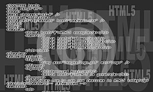 HTML5 code listing