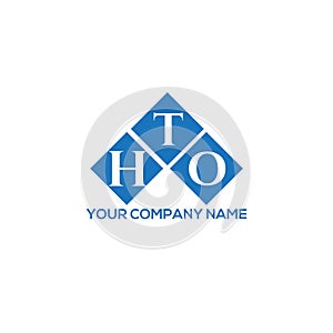 HTO letter logo design on white background. HTO creative initials letter logo concept. HTO letter design photo