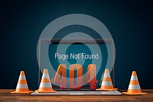 Http 404 error not found page design concept