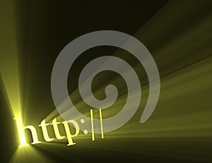Http hyper link sign sun light flare