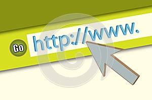 HTTP://WWW. Browser Closeup photo
