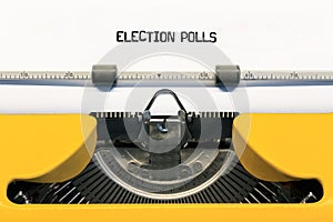 Election polls concept. photo