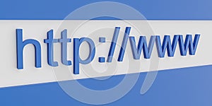 Http www internet web address in search bar of browser