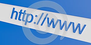 Http www internet web address in search bar of browser