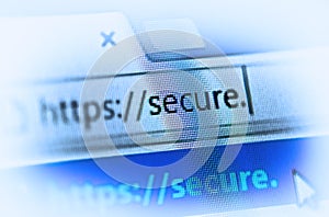Https on computer screen