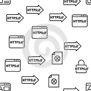 Https Elements Vector Seamless Pattern