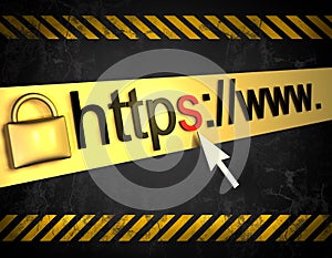 Https protected web page