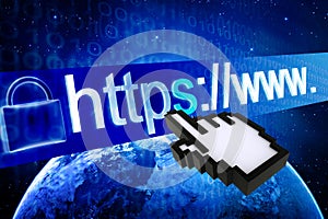 Https protected web page