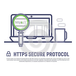 Https secure icon stock vector