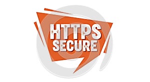 Https secure protocol web security connection icon symbol graphic