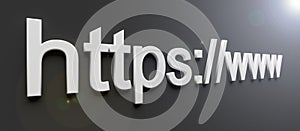 Https www internet web address in search bar of browser