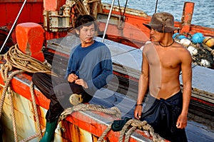 Hua Hin, Thailand: Two Thai Fishermen