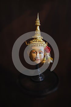 Hua Khon.The mask  for Thai traditional  dance of the Ramayana Epic