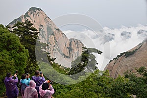 Hua Shan mountain in Shaanxi province in China