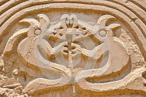 Huaca Arco Iris / Dragon, Trujillo, Peru photo