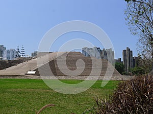 Huaca Huallamarca pyramid in San Isidro, Lima photo