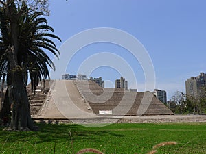 Huaca Huallamarca in San Isidro, Lima, Peru photo