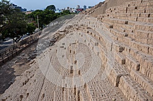 Huaca in Miraflores, Lima, Peru