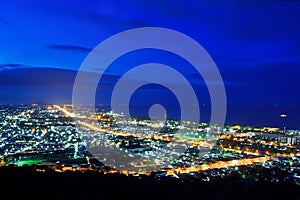 HuaHin City on Twilight sky