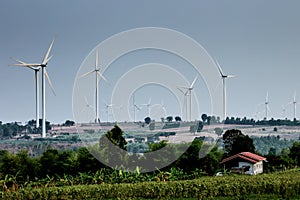 Huai Bong wind turbine field