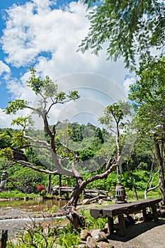 the Huai Hong Khrai Reservoir in chiangmai