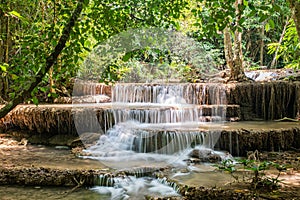 Huai Mae Khamin Waterfall Famous place in Thailand