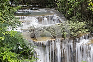 Huai Mae Khamin waterfall in Kanchanaburi