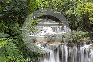 Huai Mae Khamin waterfall in Kanchanaburi