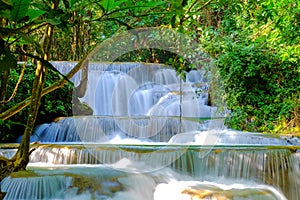 Huai Mae Khamin Waterfall, Kanchanaburi province, Thailand