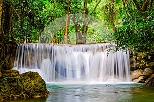 Huai Mae Khamin Waterfall, Kanchanaburi, Thailand