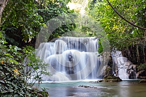 Huai Mae Khamin Waterfall is one of the most popular in Khuean