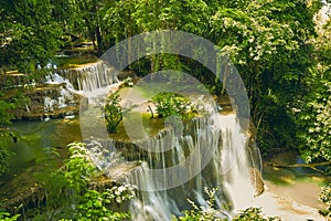 Huai Mae Khamin Waterfall in Thailand