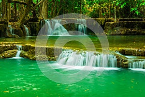 Huai Maekhamin waterfall is one of the beautiful  waterfalls in Thailand