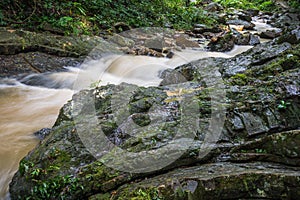 Huai-To Waterfall in famous Krabi seaside town, Thailand.