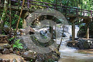 Huai-To Waterfall in famous Krabi seaside town, Thailand.