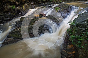 Huai-To Waterfall in famous Krabi seaside town, Thailand.