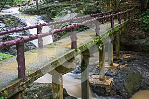 Huai-To Waterfall in famous Krabi seaside town, Thailand.