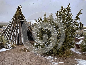 The Hualapai Indian Tent is an Amerindian tribe that inhabits the region west of the Grand Canyon in the US state. photo