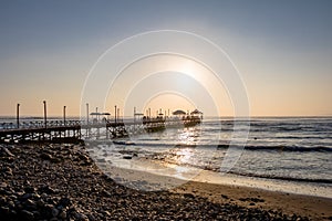 Huanchaco Beach and pier - Trujillo, Peru