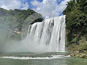 Huangguoshu waterfall is the largest waterfall in China