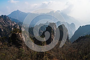 Huangshan Mountain, knows as the Yellow Mountain, famous in China and Asia, considered the most beautiful mountain under heaven