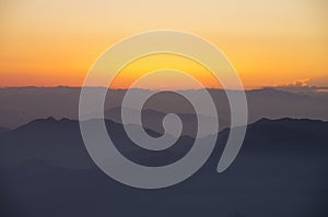 Huangshan Mountain sunrise