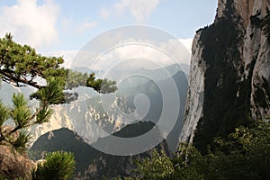 Huashan Mountain in China photo