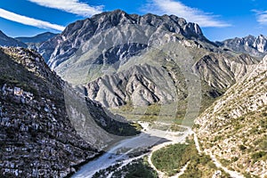 Huasteca Canyon between two mountains photo