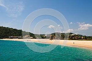 Huatulco beach scene Mexico photo